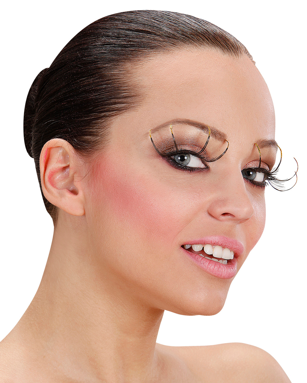 Wimpern mit Maxi Spitzen und Goldglitter kaufen