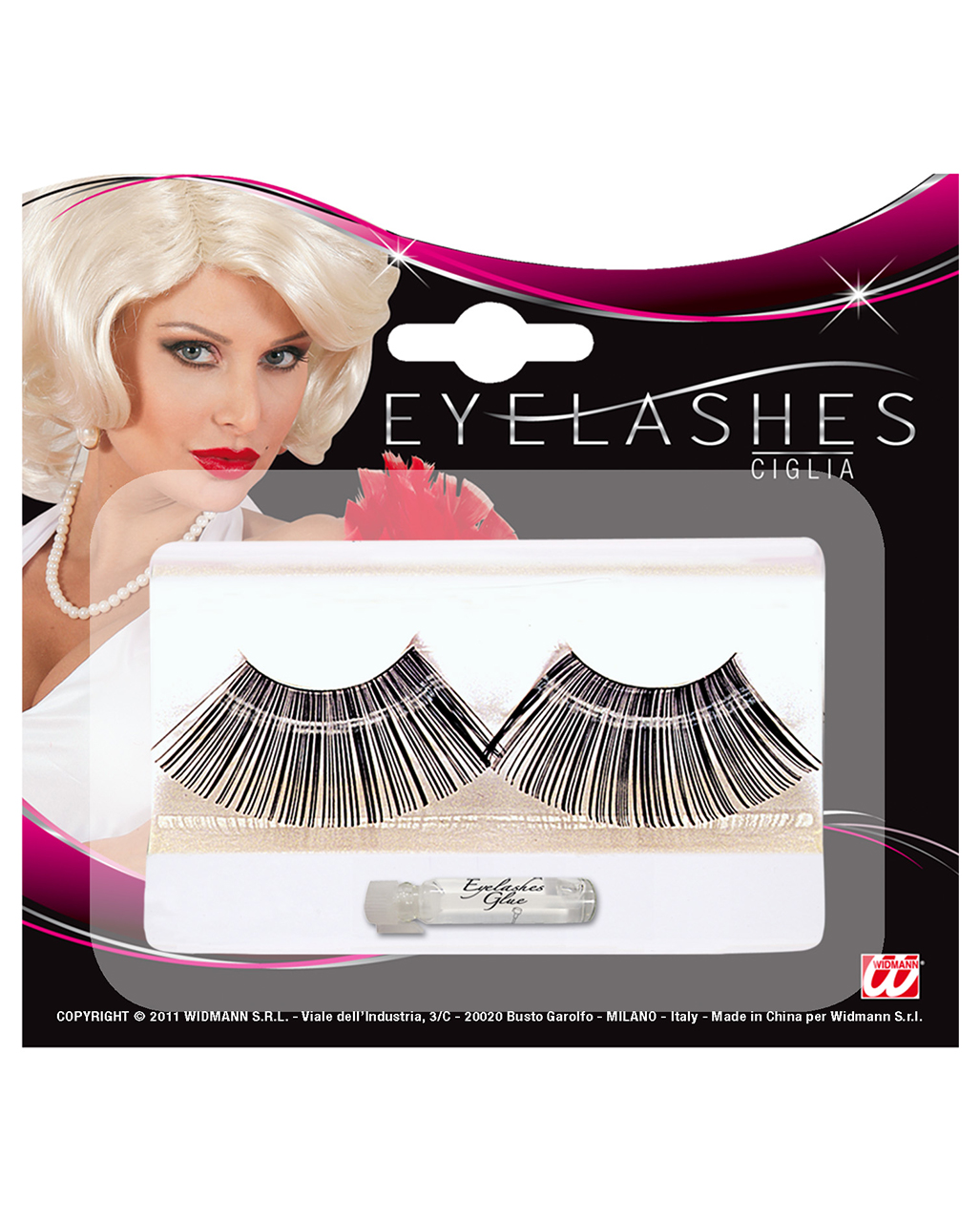 Wimpern Schwarz Extra Lang  Halloween Make Up