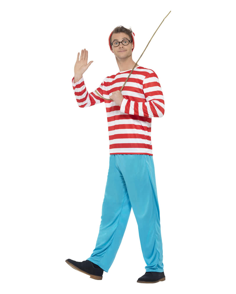 Wo ist Walter Plus Size Herrenkostüm   Lizenzierte Wimmelbildfiguren Verkleidung XL