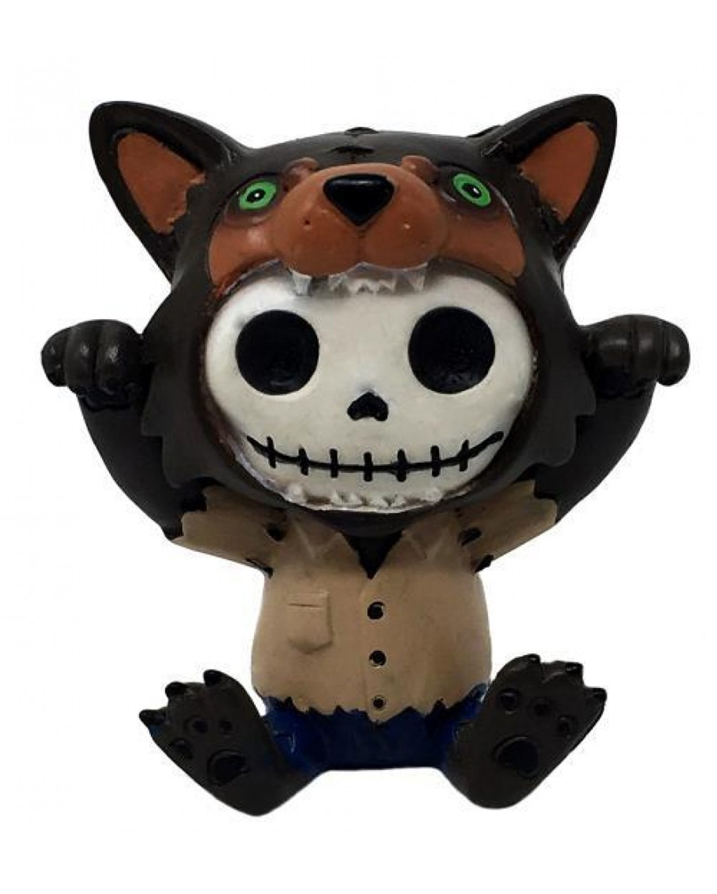 Wolfie Furrybones Figur klein Skelett Deko kaufen