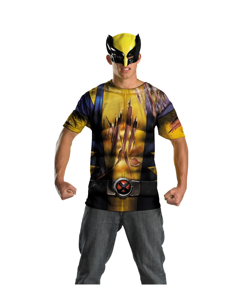 Wolverine Shirt mit Maske Teenager Marvel Superhelden T-Shirt