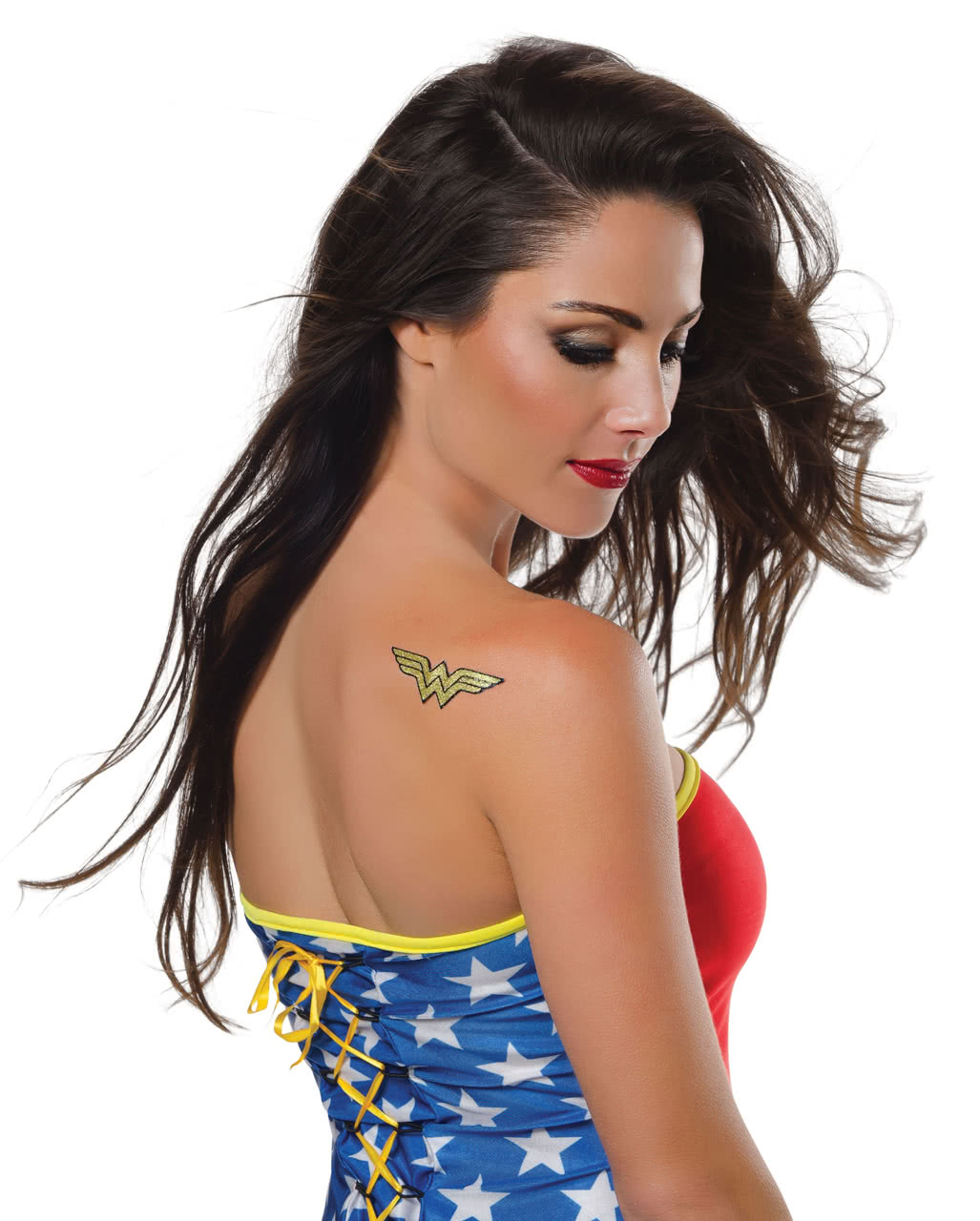 Wonder Woman Glitter Tattoo ★ kaufen