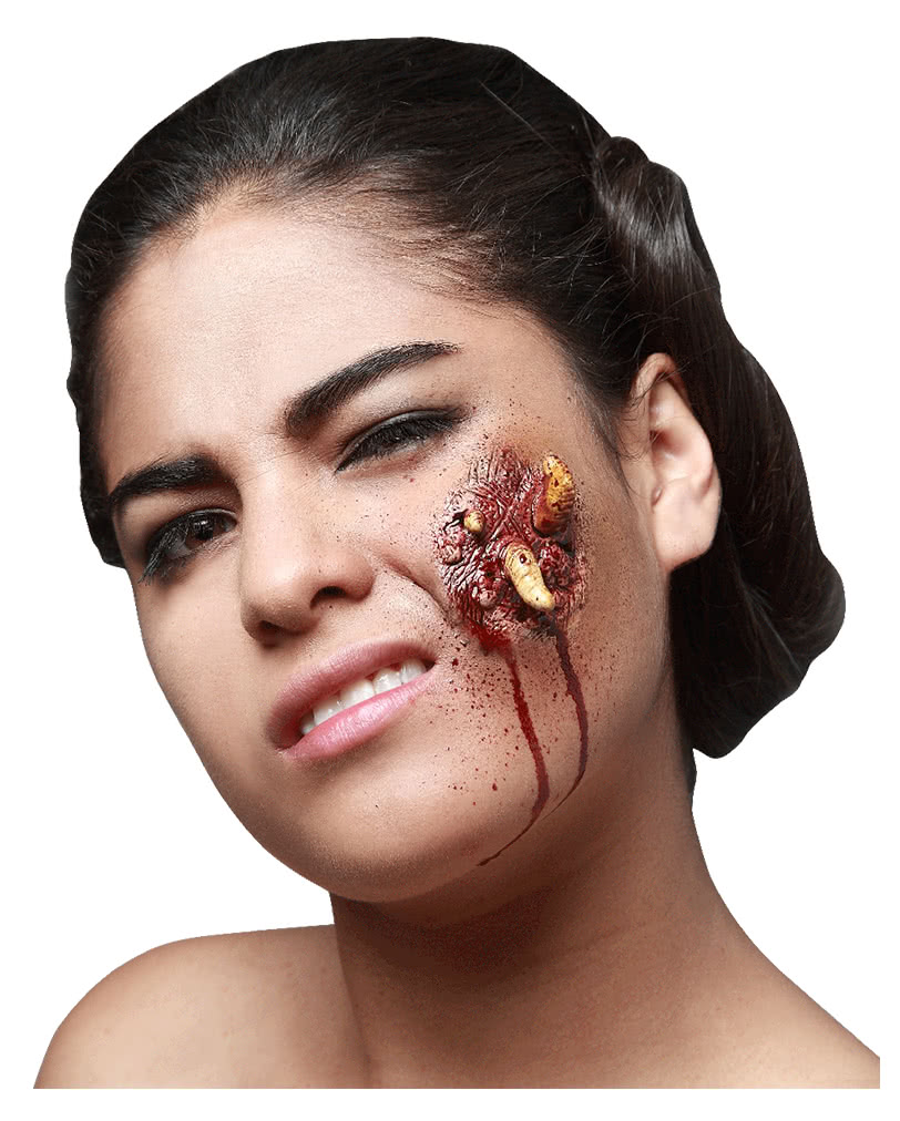 Würmer Fraß Latexwunde Halloween Make-up
