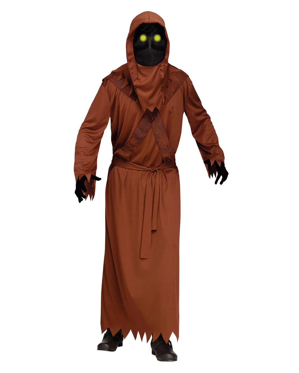 Wüsten Dämon Kostüm mit Leuchtaugen Halloween Kostüm One Size
