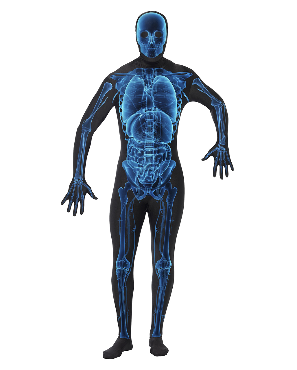 X-Ray Röntgen Skinsuit   Skelett-Ganzkörperanzug M
