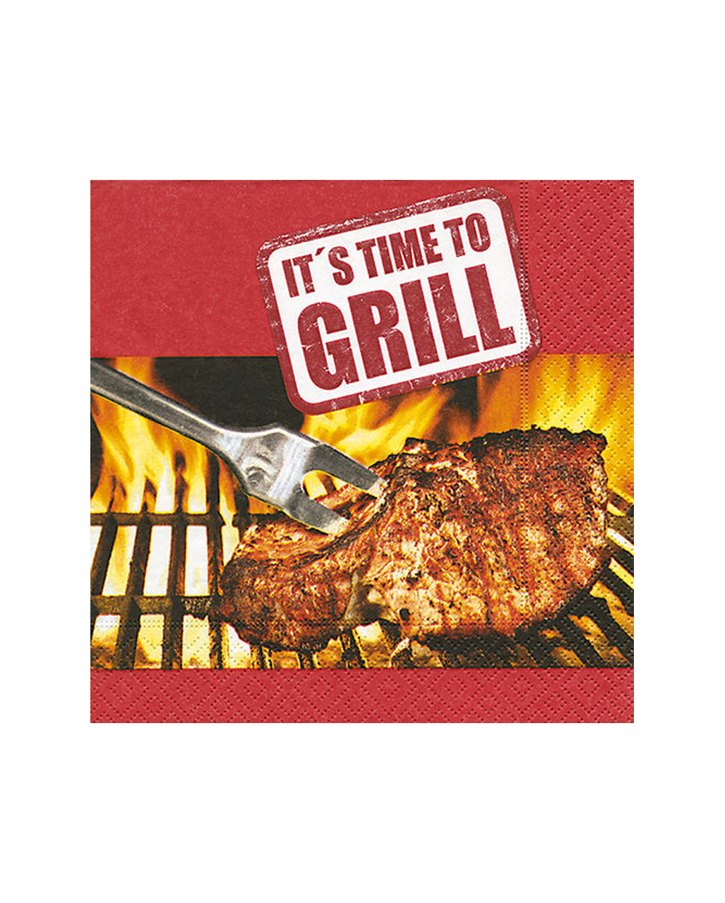 Zeit zum Grillen Servietten 20 Stück für Grillparty