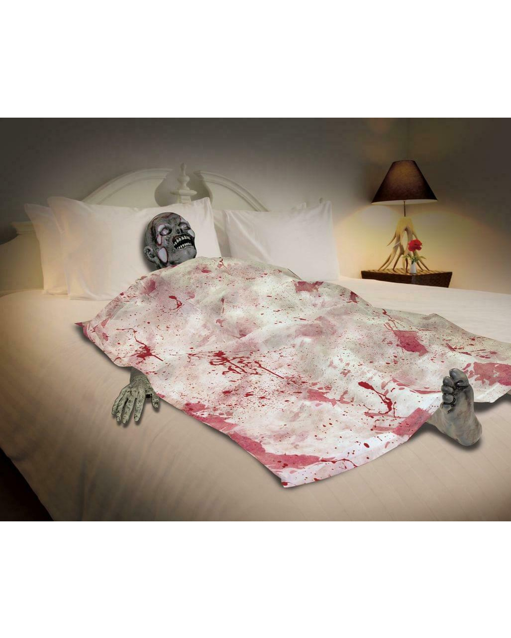 Zombie Leichnam mit Bettdecke  Halloweendeko