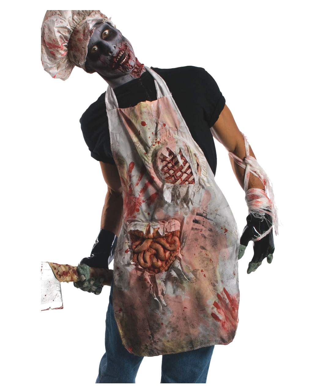 Zombie Metzger Schürze für Halloween & Zombie Walk