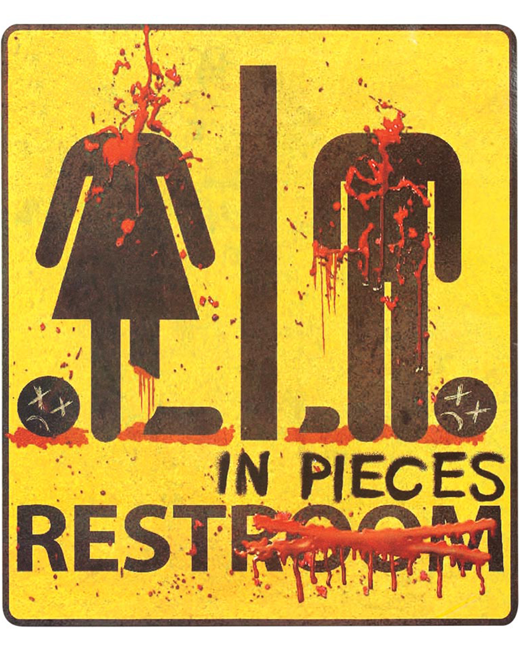 Zombie Restroom Aufkleber Rest in Pieces 29x32cm ➔