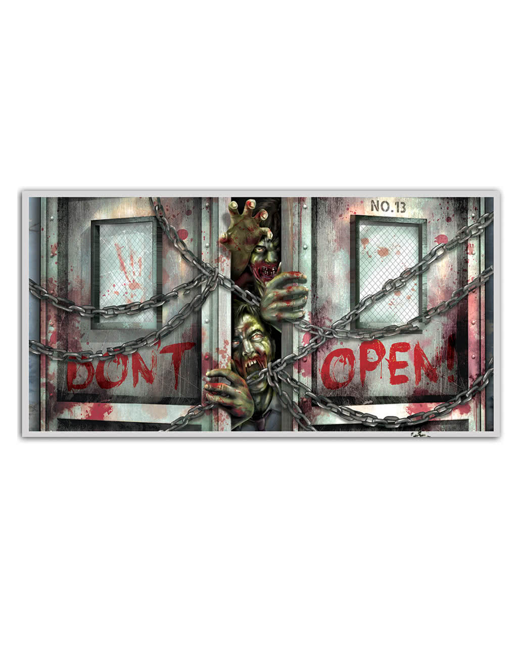 Zombie Banner Don't Open Halloween Dekoration