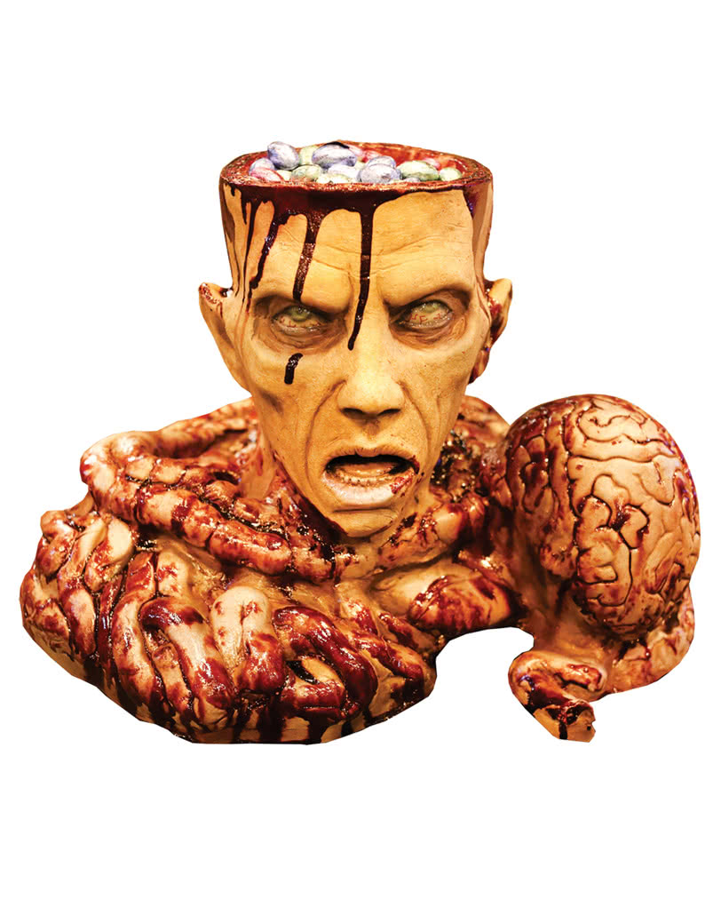 Zombie Brain Dekoschale Halloween Dekoration