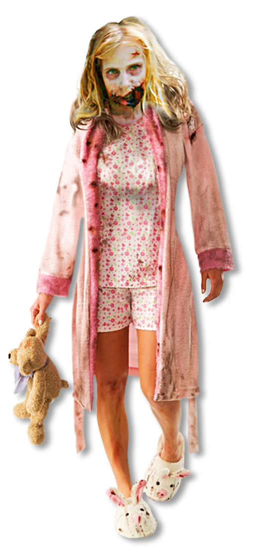 The Walking Dead Zombie Girl Kinderkostüm   Zombie Kostüme M