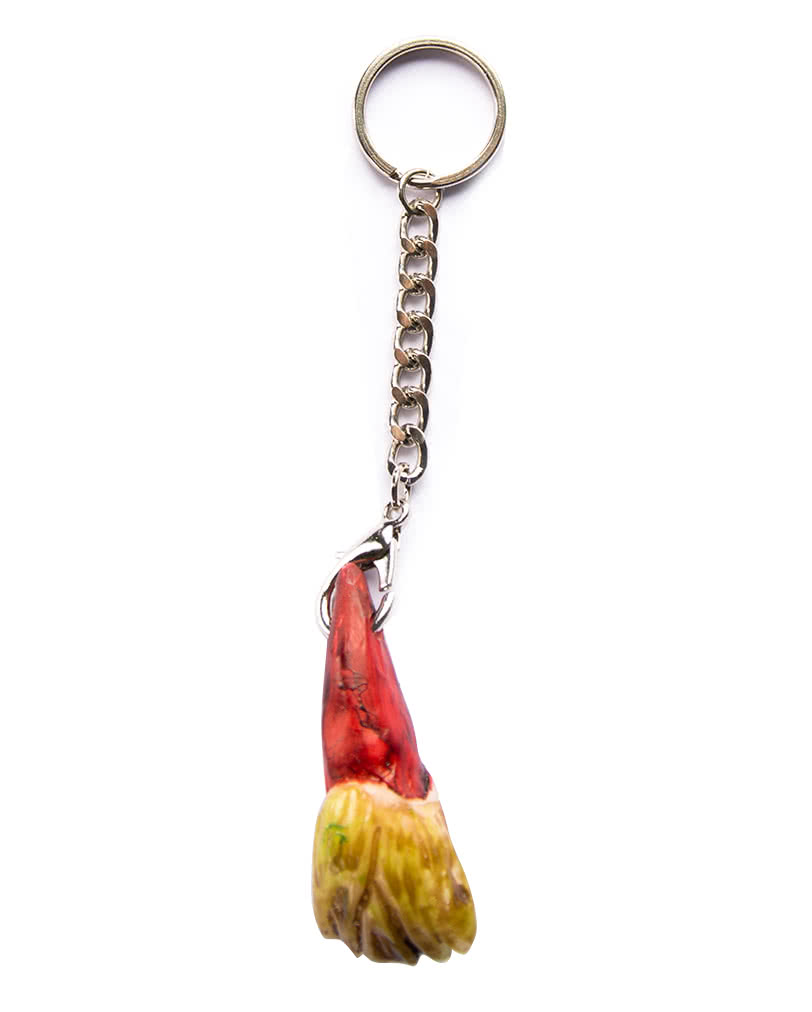 Zombie Zahn Schlüsselanhänger Kostümzubehör