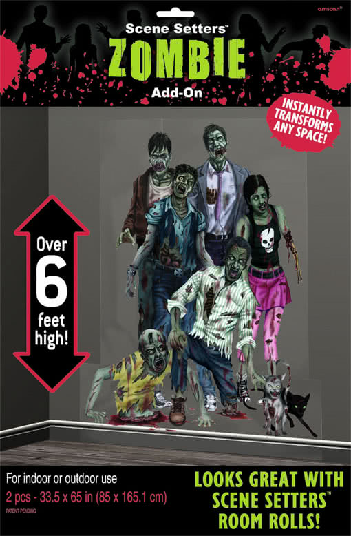 Zombie Invasion Wandfolie -Zombie Deko-Zombie Tapete