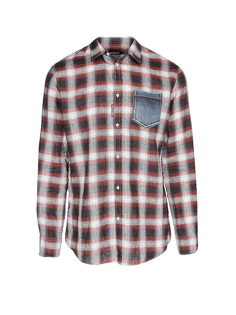 DSQUARED 2 Leinenhemd  rot | 52