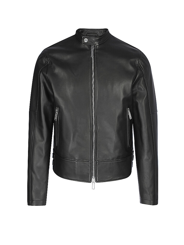 DSQUARED 2 Lederjacke Biker  schwarz | 48