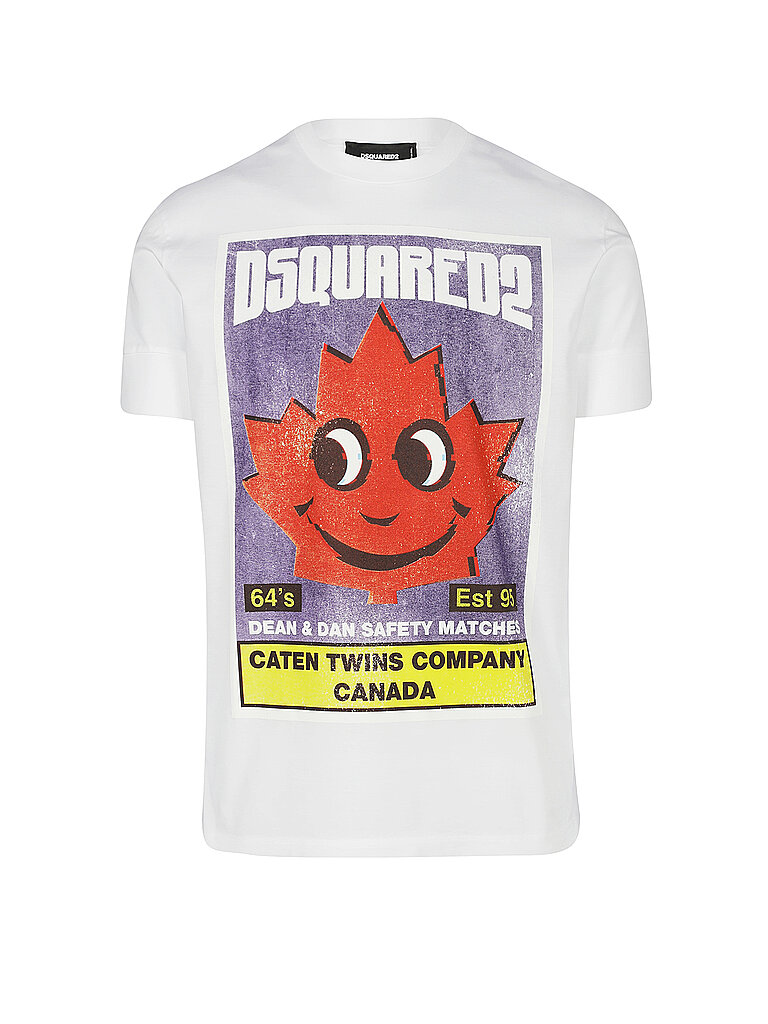 DSQUARED 2 T-Shirt Smiling Leaf Ibra  weiß | M