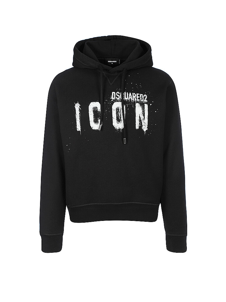 DSQUARED 2 Kapuzensweater - Hoodie Icon schwarz | L