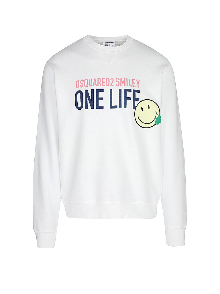 DSQUARED 2 Sweater Smiley  One Life weiß | L