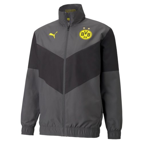 Borussia Dortmund BVB Pre-Match Jacke - 2021-22 - asphalt (Grösse: XL)