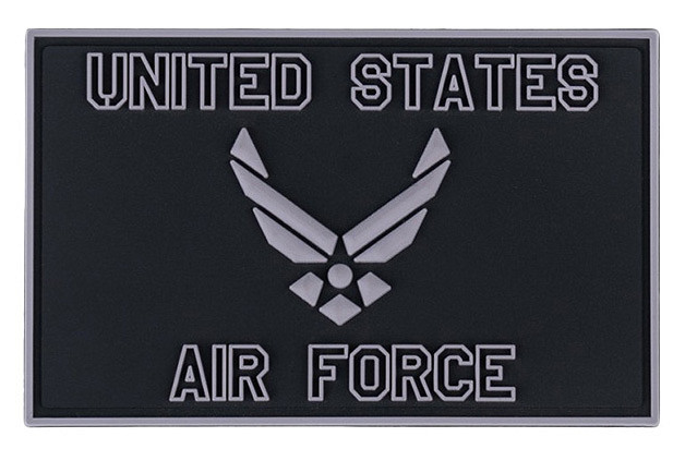 Klettabzeichen United States Air Force - schwarz