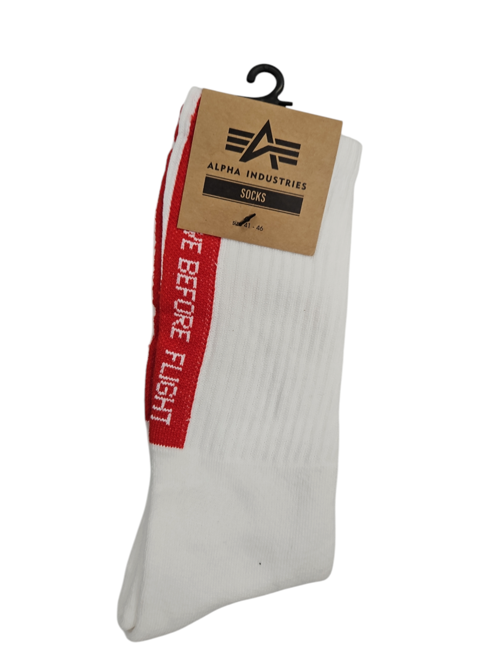 Alpha Industries - Socken Remove before Flight (weiss)