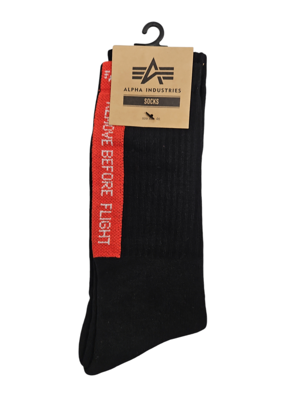 Alpha Industries - Socken Remove before Flight (schwarz)