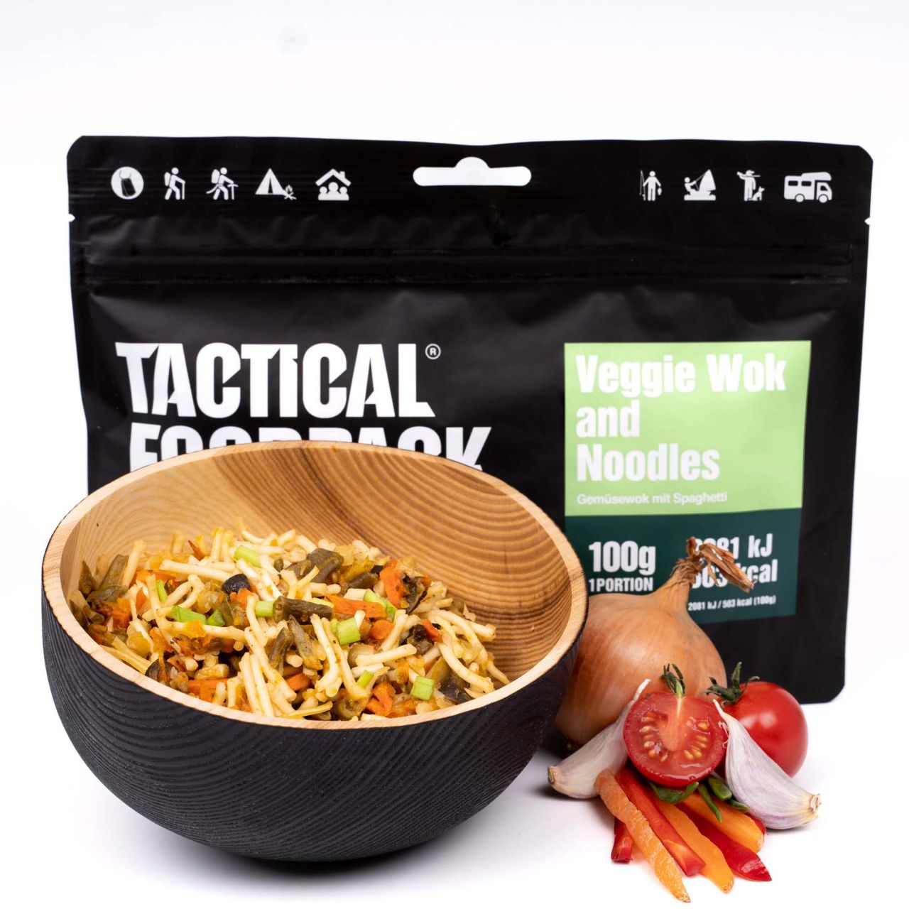 Tactical Foodpack - Veggie Wok and Noodles (Gemüsewok und Spaghetti)