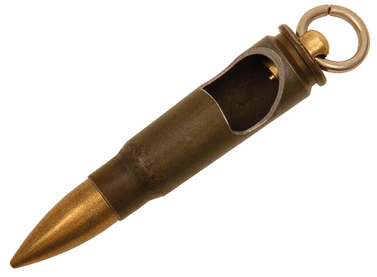 Anhänger-Patrone, 'AK-47', Messing, mit Flaschenöffner