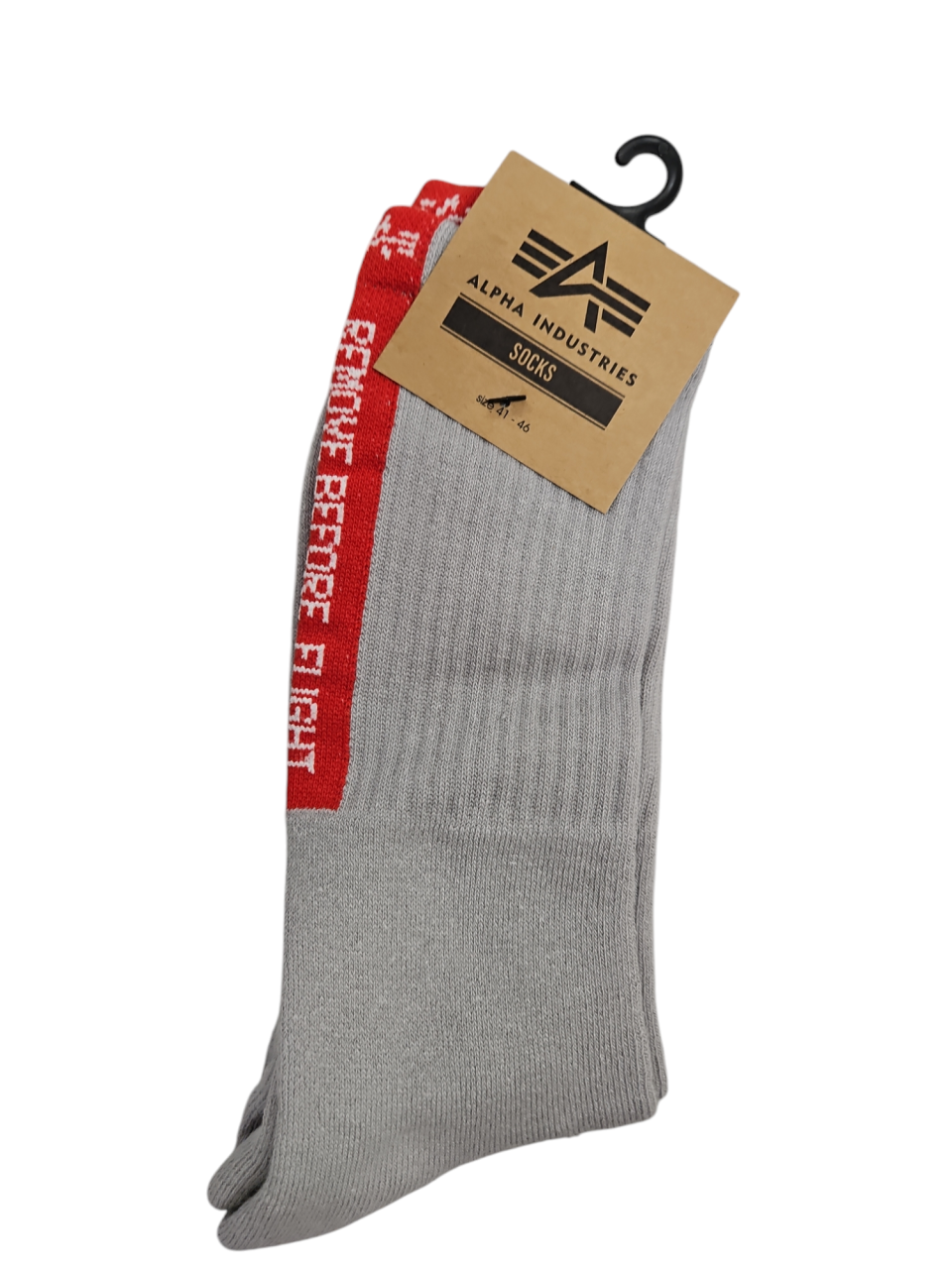 Alpha Industries - Socken Remove before Flight (grau)