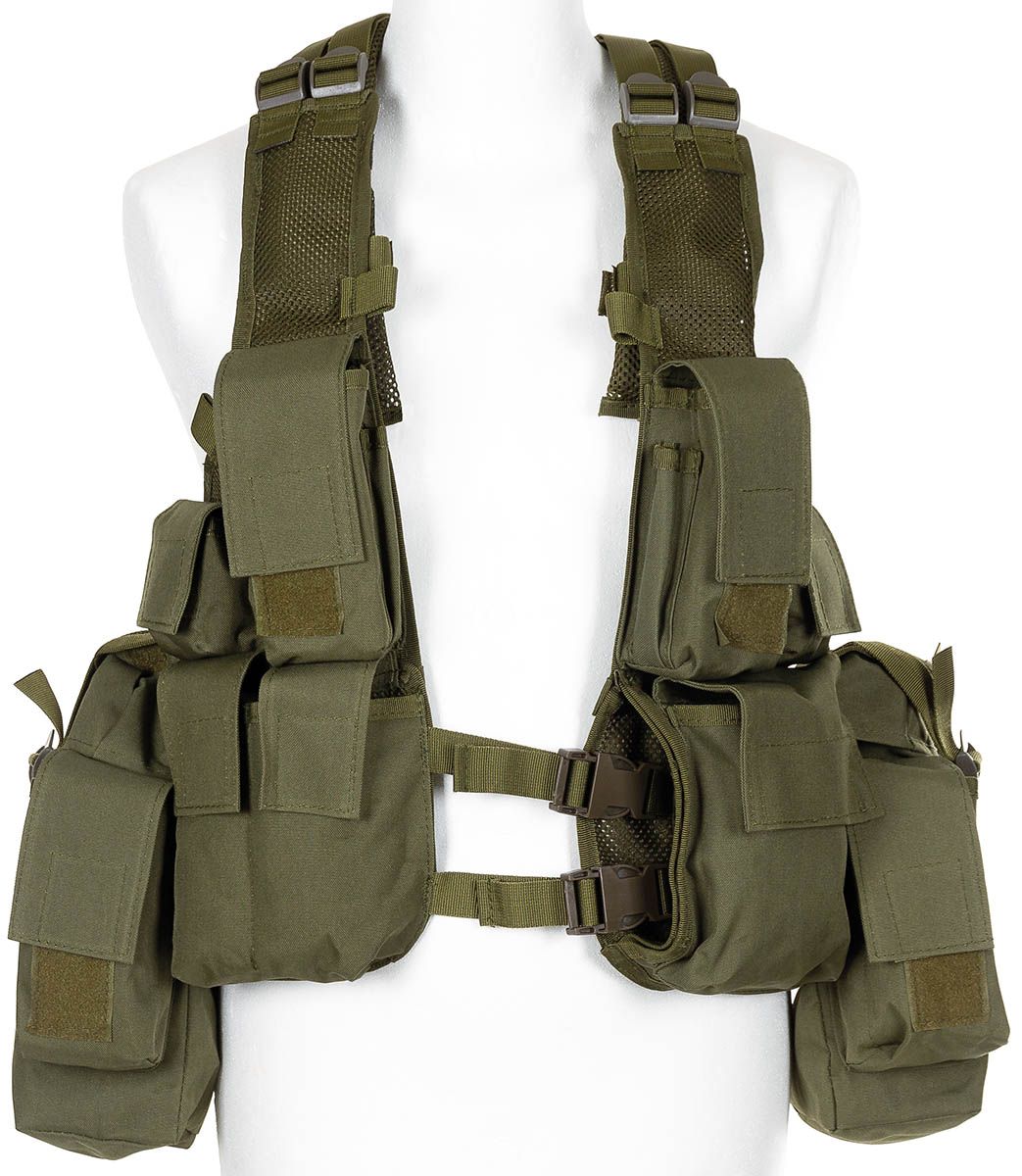 Tactical Weste, div. Taschen, oliv