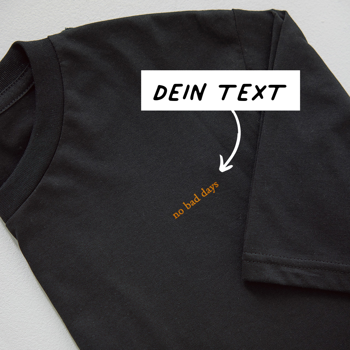Besticktes T-Shirt mit Text, personalisiert, personalisierbar, Valentinstag Geschenk, Geburtstagsgeschenk, Geschenk Männer, Geschenk Freund, Geschenk Bruder, Geschenke Frauen, Geschenke Freundin, Geschenk Schwester, Witzige Geschenke, Romantische Geschenk