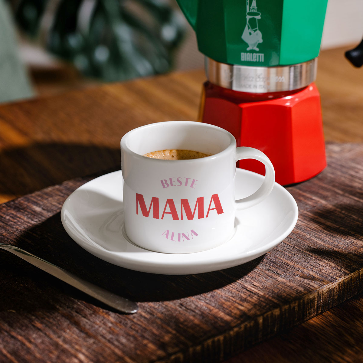 Personalisierbare Espresso Tasse mit drei Zeilen, Geburtstagsgeschenk, Geschenke für Frauen, Geschenke für Freundin, Geschenk für Schwester, Geschenk für Mama, Kleine Geschenke, Geschenk, Geschenkidee