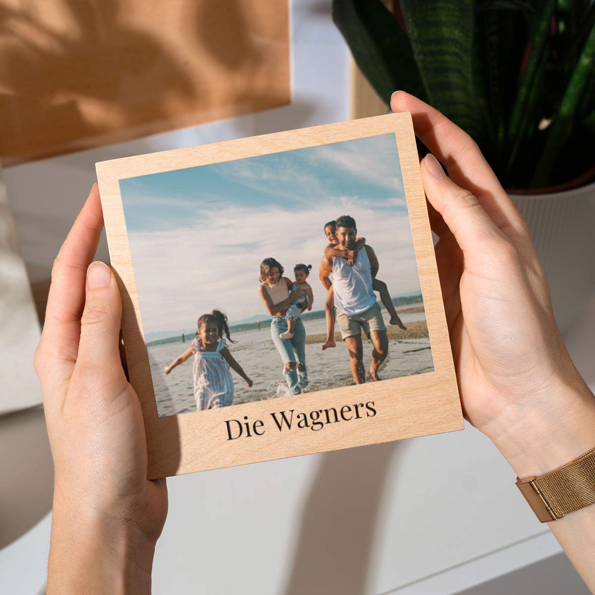 Personalisierbarer Holzblock mit Foto und Text, Valentinstag Geschenk, Fotogeschenk, Geburtstagsgeschenk, Geschenk Männer, Geschenk Freund, Geschenk Bruder, Geschenke Frauen, Geschenke Freundin, Geschenk Schwester, Geschenk Mama, Geschenk Papa, Witzige Ge