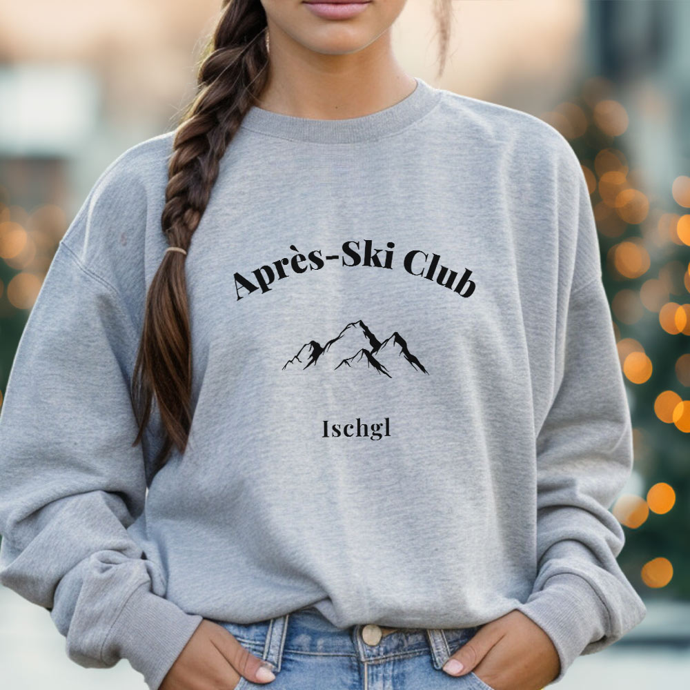 Personalisierbarer Pullover Après-Ski Club, Valentinstag Geschenk, Witzige Geschenke, Romantische Geschenke, Hochzeitsgeschenk, Kleine Geschenke, Geschenk, Geschenkidee