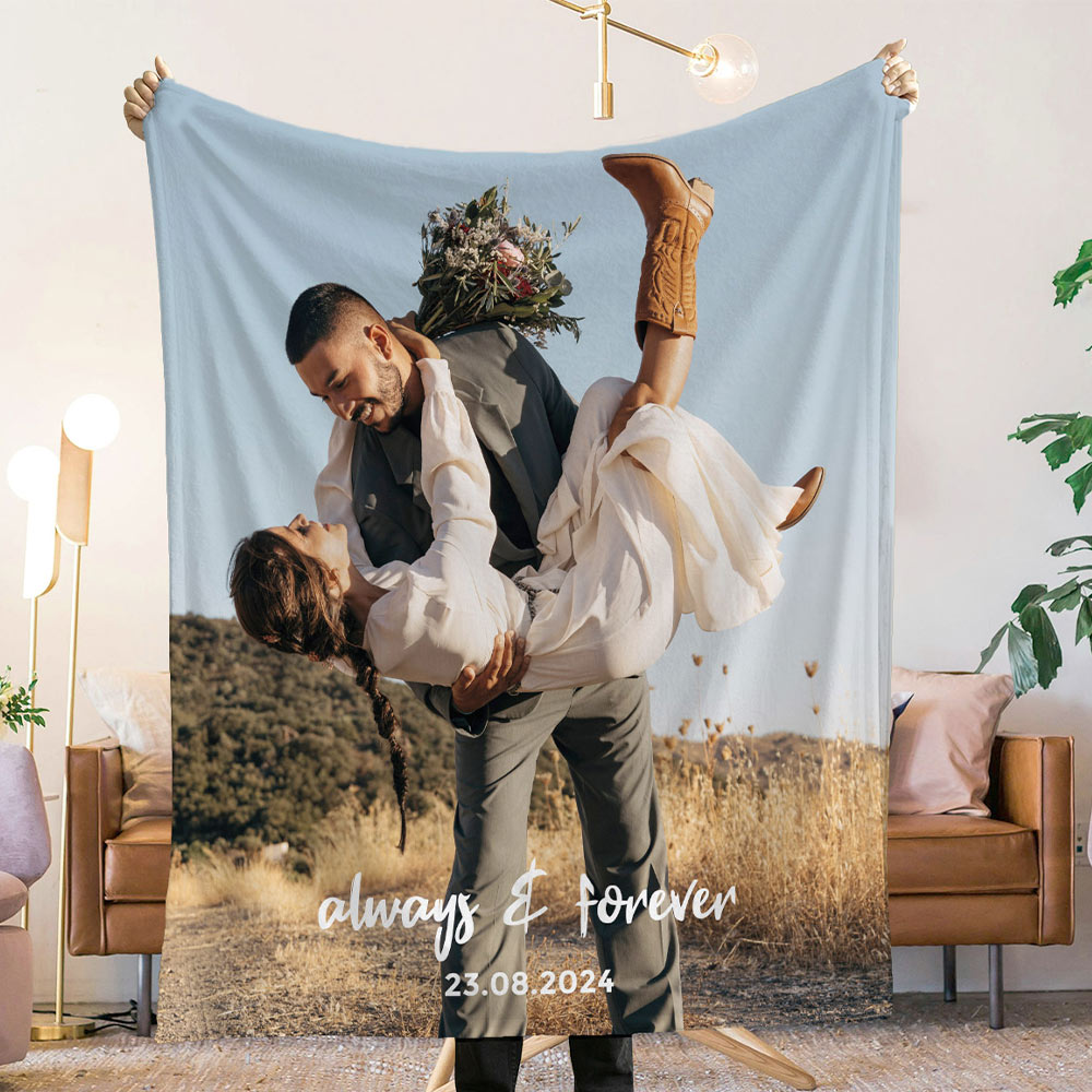 Fotodecke mit Text, personalisiert, personalisierbar, Valentinstag Geschenk, Fotogeschenk, Witzige Geschenke, Romantische Geschenke, Hochzeitsgeschenk, Geschenk, Geschenkidee