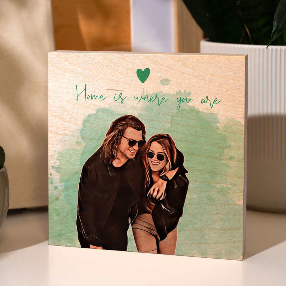 Personalisierbarer Comic Holzblock, Valentinstag Geschenk, Fotogeschenk, Geburtstagsgeschenk, Geschenke Frauen, Geschenke Freundin, Geschenk Schwester, Geschenk Mama, Witzige Geschenke, Romantische Geschenke, Hochzeitsgeschenk, Kleine Geschenke, Geschenk,