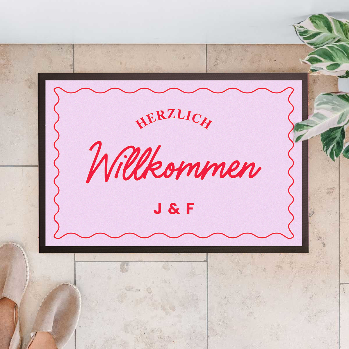 Personalisierbare Fußmatte mit farbigem Hintergrund und Text, Valentinstag Geschenk, Geburtstagsgeschenk, Geschenke Frauen, Geschenke Freundin, Geschenk Schwester, Romantische Geschenke, Hochzeitsgeschenk, Geschenk, Geschenkidee