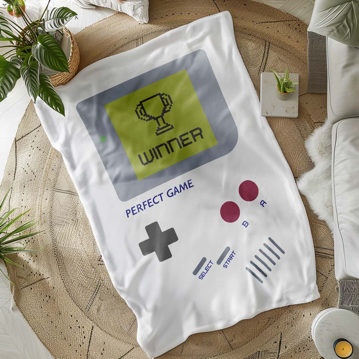 Personalisierbare Decke mit Spielkonsole und Text, Valentinstag Geschenk, Geburtstagsgeschenk, Geschenk Männer, Geschenk Freund, Geschenk Bruder, Witzige Geschenke, Romantische Geschenke, Hochzeitsgeschenk, Kleine Geschenke, Geschenk, Geschenkidee