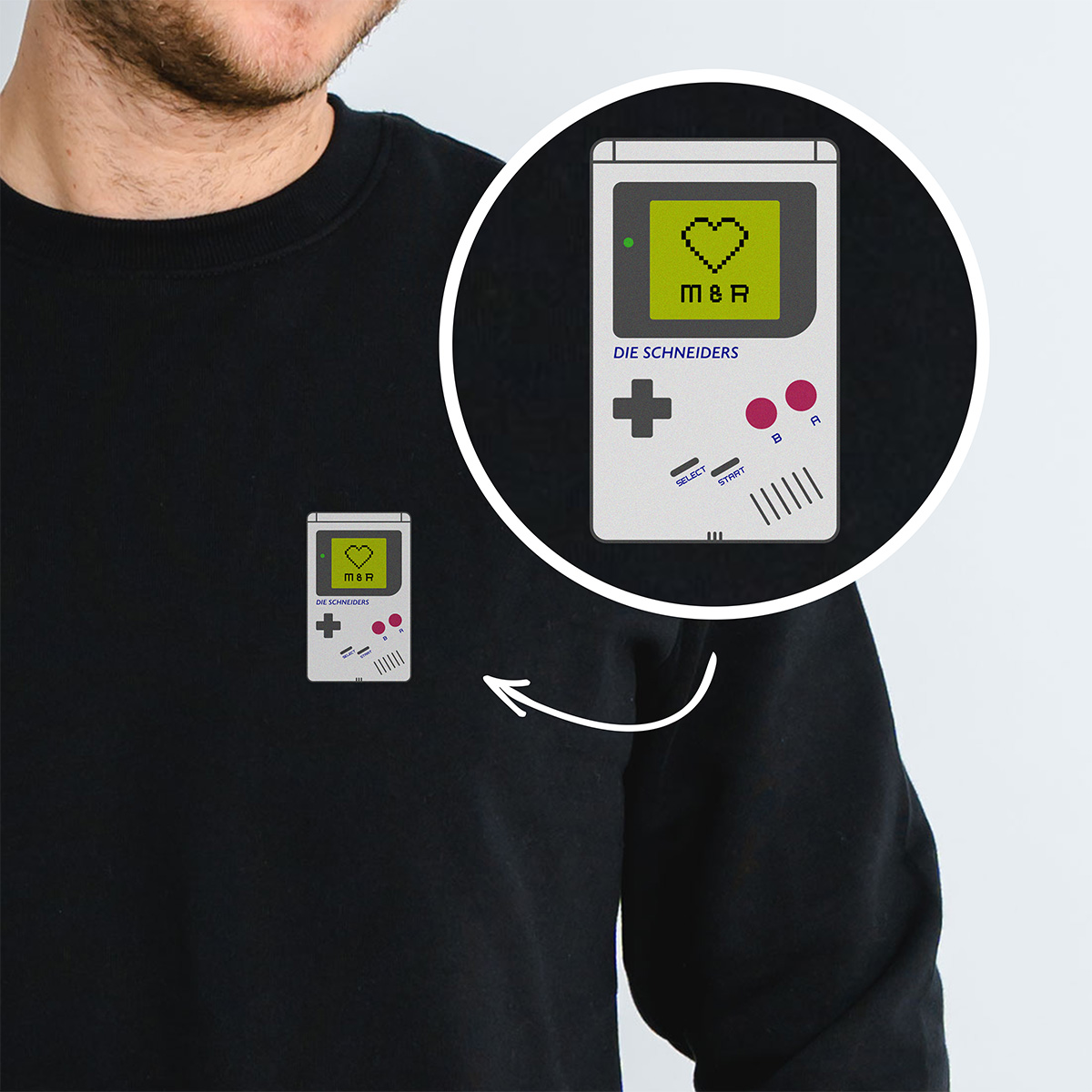 Personalisierbarer Pullover mit Spielkonsole und Namen, Valentinstag Geschenk, Geschenk Männer, Geschenk Freund, Geschenk Bruder, Witzige Geschenke, Romantische Geschenke, Hochzeitsgeschenk, Kleine Geschenke, Geschenk, Geschenkidee