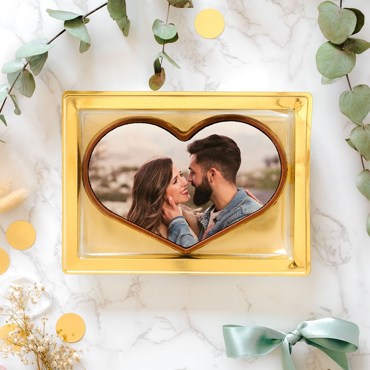 Personalisierte Herz Schokolade mit Foto, Valentinstag Geschenk, Fotogeschenk, Witzige Geschenke, Romantische Geschenke, Hochzeitsgeschenk, Kleine Geschenke, Geschenk, Geschenkidee