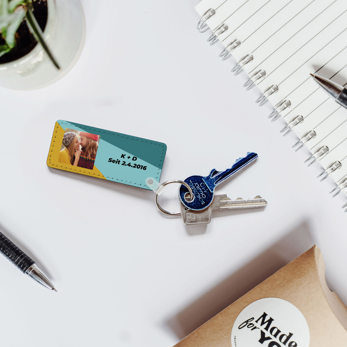 Personalisierbarer Schlüsselanhänger mit Foto und Text, Valentinstag Geschenk, Fotogeschenk, Geburtstagsgeschenk, Geschenke Frauen, Geschenke Freundin, Geschenk Schwester, Witzige Geschenke, Romantische Geschenke, Hochzeitsgeschenk, Geschenk, Geschenkidee