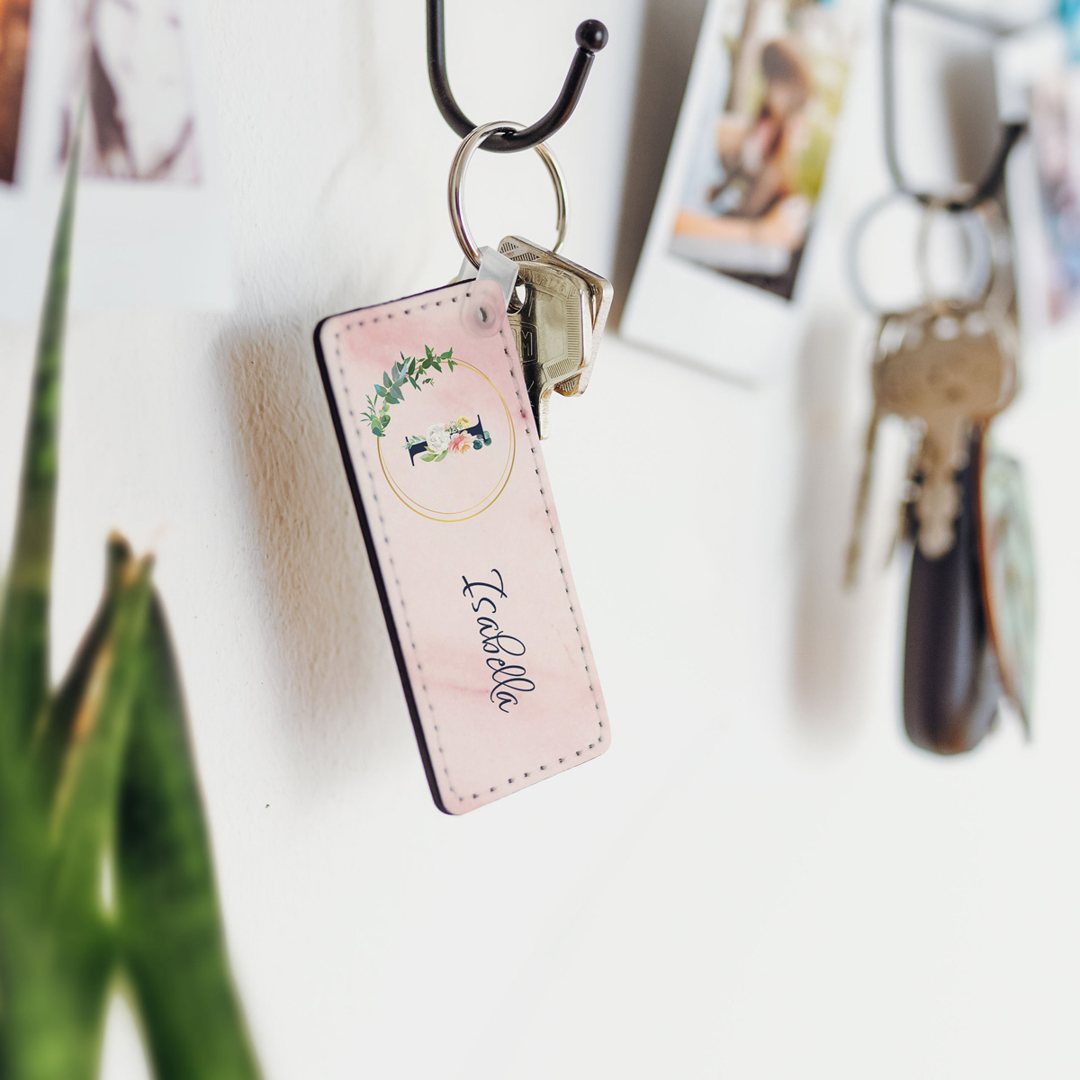 Schlüsselanhänger Monogramm mit Text, personalisiert, personalisierbar, Valentinstag Geschenk, Romantische Geschenke, Hochzeitsgeschenk, Geschenk, Geschenkidee