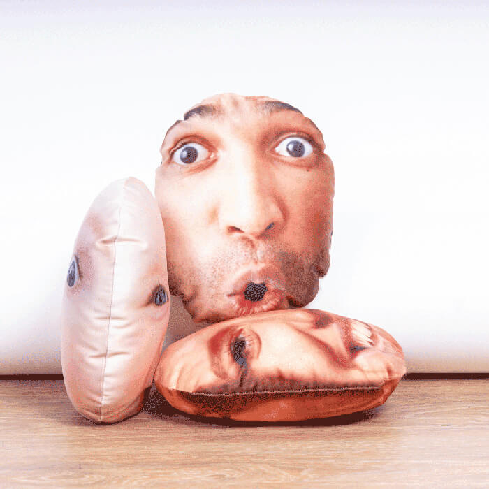 Personalisierbares Kissen mit Gesicht, Valentinstag Geschenk, Fotogeschenk, Geburtstagsgeschenk, Geschenk Männer, Geschenk Freund, Geschenk Bruder, Geschenke Frauen, Geschenke Freundin, Geschenk Schwester, Geschenk Mama, Geschenk Papa, Witzige Geschenke, 