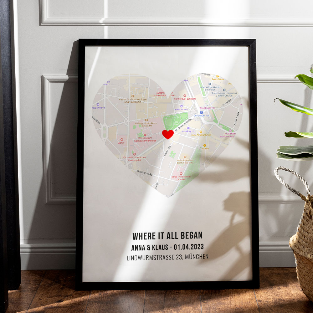 Personalisierbares Poster Wo Alles Begann, Valentinstag Geschenk, Witzige Geschenke, Romantische Geschenke, Hochzeitsgeschenk, Kleine Geschenke, Geschenk, Geschenkidee