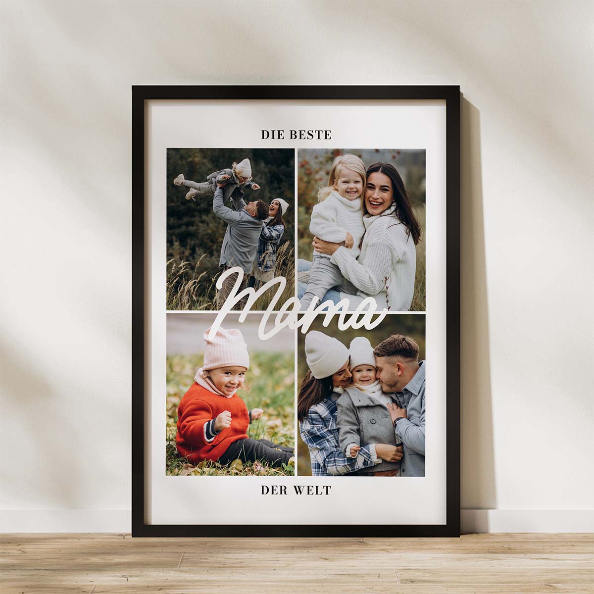 Personalisierbares Poster mit 4 Fotos und Text, Valentinstag Geschenk, Fotogeschenk, Geburtstagsgeschenk, Geschenke Frauen, Geschenke Freundin, Geschenk Schwester, Geschenk Mama, Witzige Geschenke, Romantische Geschenke, Hochzeitsgeschenk, Kleine Geschenk