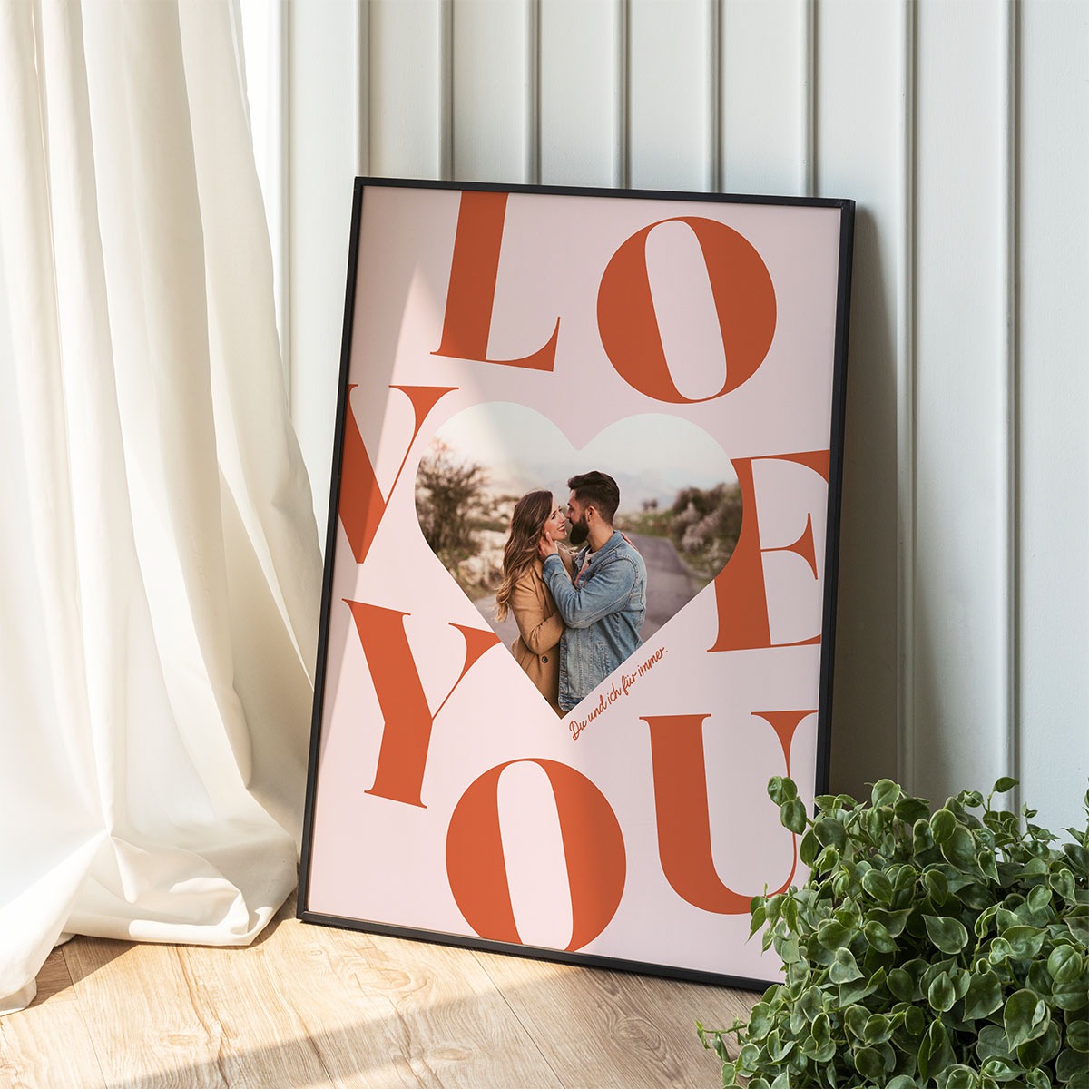 Personalisierbares Poster Herz mit Foto und Text, Valentinstag Geschenk, Fotogeschenk, Romantische Geschenke, Hochzeitsgeschenk, Kleine Geschenke, Geschenk, Geschenkidee