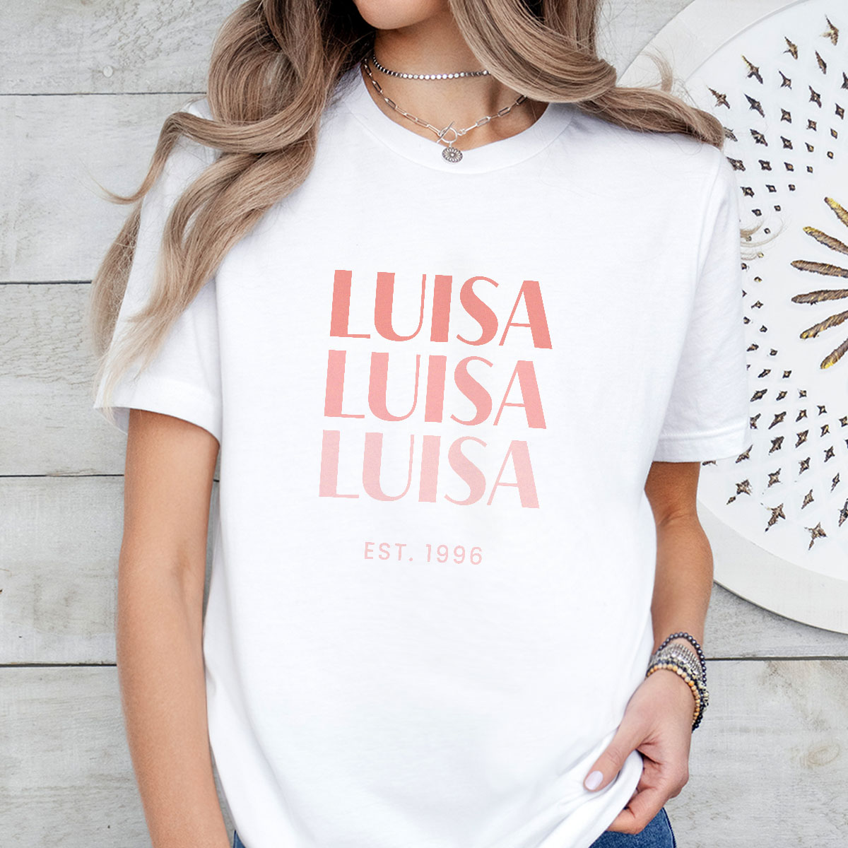 Personalisierbares T-Shirt mit 3 Zeilen, Valentinstag Geschenk, Geburtstagsgeschenk, Geschenke Frauen, Geschenke Freundin, Geschenk Schwester, Geschenk Mama, Witzige Geschenke, Romantische Geschenke, Hochzeitsgeschenk, Kleine Geschenke, Geschenk, Geschenk