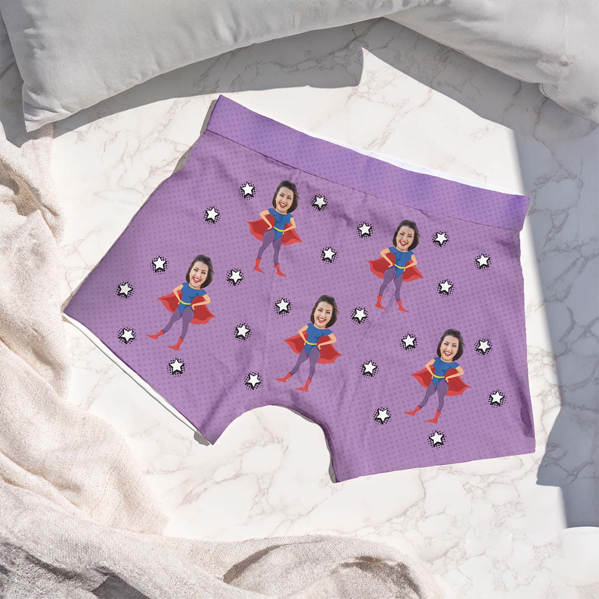 Boxershorts mit Gesicht und Superhelden, personalisiert, personalisierbar, Valentinstag Geschenk, Fotogeschenk, Geschenk Männer, Geschenk Freund, Geschenk Bruder, Witzige Geschenke, Romantische Geschenke, Hochzeitsgeschenk, Kleine Geschenke, Geschenk, Ges