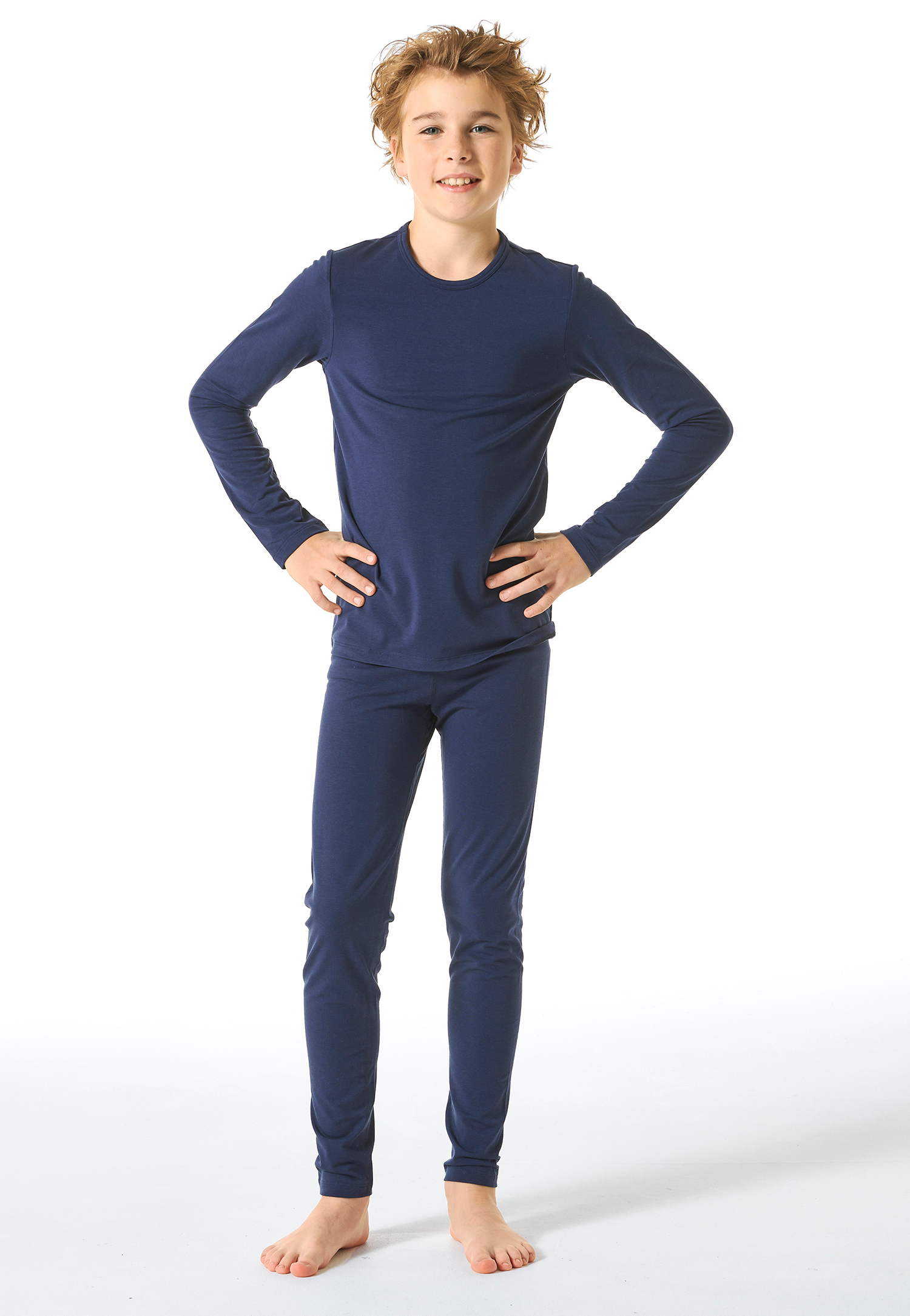 Unterhose lang unisex wärmend dunkelblau - Thermo 98